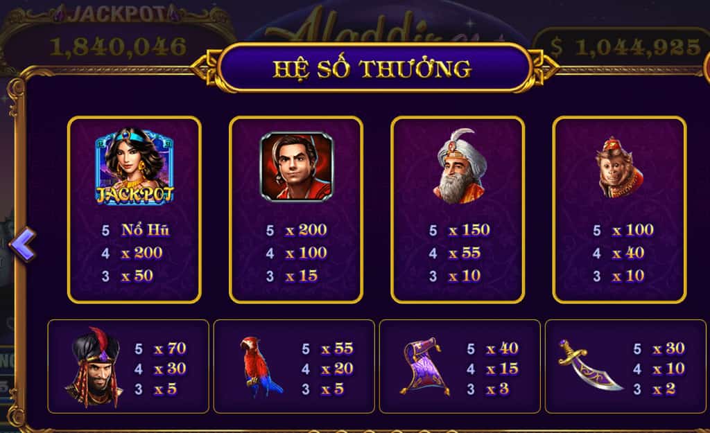 Những lưu ý khi chơi nỗ hũ Aladdin